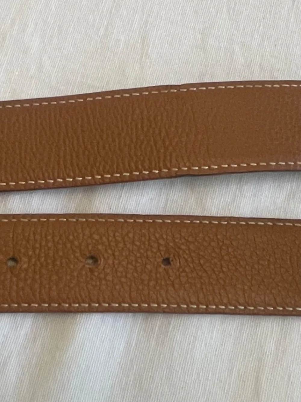 Hermès Unisex Reversible Belt Kit Silver H Buckle Size 32 mm Size 100